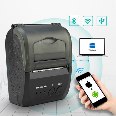 Mobile Mini Bluetooth Thermal Printer 58mm Ticket Receipt Barcode Printing