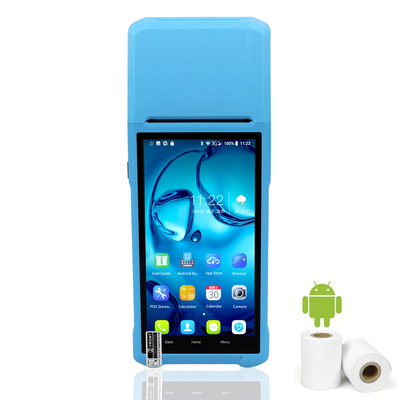 Android Handheld POS Terminal Machine Smart Cashier With Printer