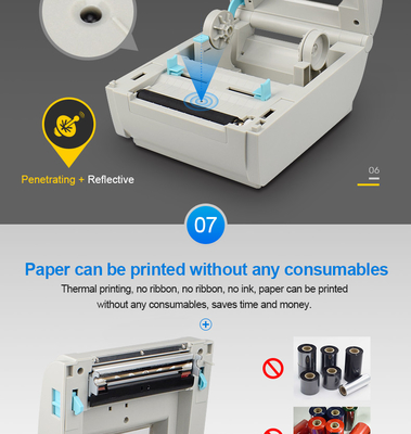Thermal Postage Sticker Printer USB Barcode 4 inch Thermal Label Printer