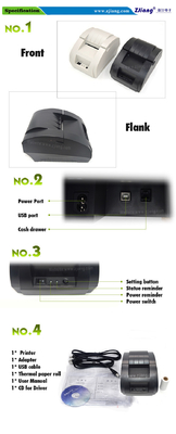 Portable Mini Thermal 2inch 58mm Receipt Printer For Retail Shop 5890k