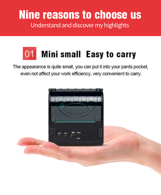 ODM Wireless Mobile Thermal Printer Portable Bluetooth Pos Printer 3inch