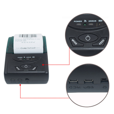 58mm Wireless Portable Printers Thermal Printer Bluetooth Mini For QR Code Receipt Printing