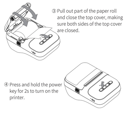 2 Inch 58mm Bluetooth Handheld Wireless Thermal Label Printer Royal Mail