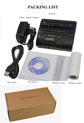 Portable Bluetooth 3 Inch 80mm Thermal Receipt Printer Wireless For Android