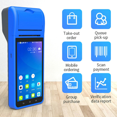 Android 8.1 PDA POS Terminal Mobile Handheld Mini With 58mm Printer