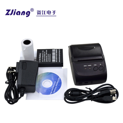 Rechargeable Portable Mini Thermal Receipt Printer , 58mm Bluetooth Pocket Printer