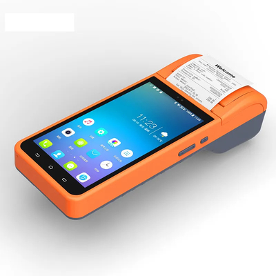 Android  8.1 System Handheld POS Terminal With 58mm Thermal Printer